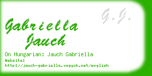 gabriella jauch business card